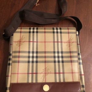 Authentic Burberry Crossbody Shoulder Purse Bag